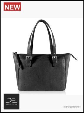 Satchel Bag Roomy Interior Non Leather Vegan Handbag Cork Medium